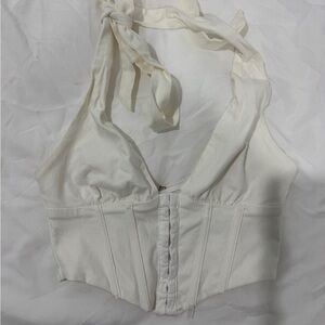 Princess Polly Ivory Halter Bustier Top